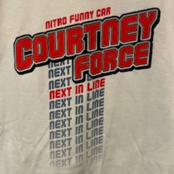 Vintage Courtney Force "Next In Line" Tee shirt, Size XL - Picture 3 of 6